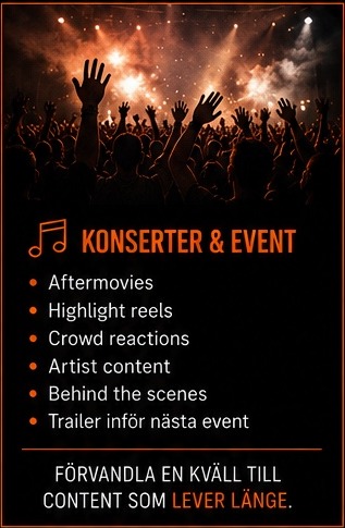 Konsertpublik och eventfilm